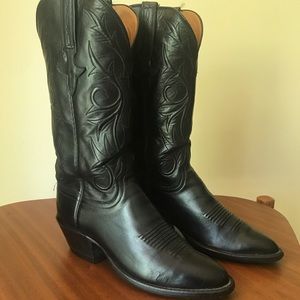 Lucchese Women's Cowboy Boots, Black 5.5B (EUC)